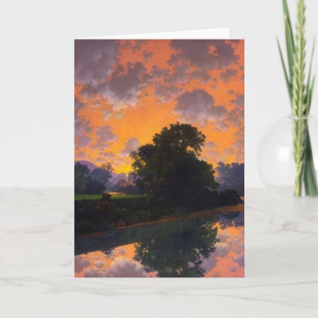 Flod på Scutney vid det Maxfield Parrish Kort (Framsida)