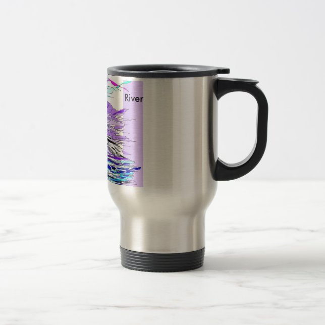 Flod purpurfärgad bergtravel mug resemugg (Höger)