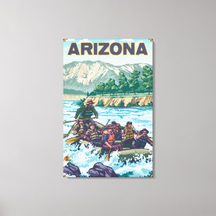 Flod RaftingArizona Canvastryck