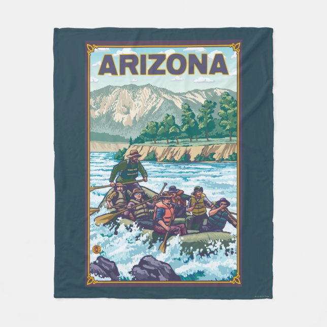 Flod RaftingArizona Fleecefilt (Framsidan)