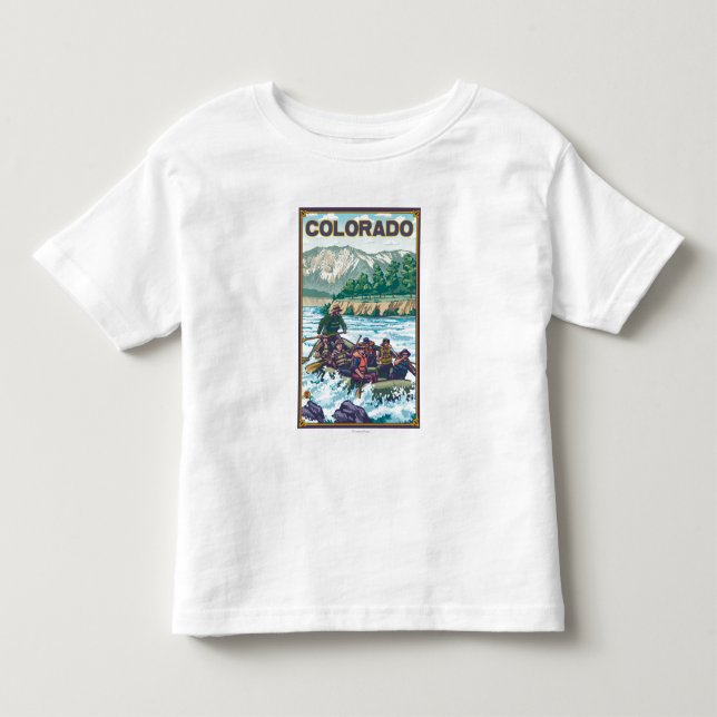 Flod RaftingColorado Tee Shirt (Framsida)