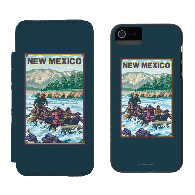 Flod RaftingNew Mexico Incipio iPhone Wallet Skal (Sida vid Sida)