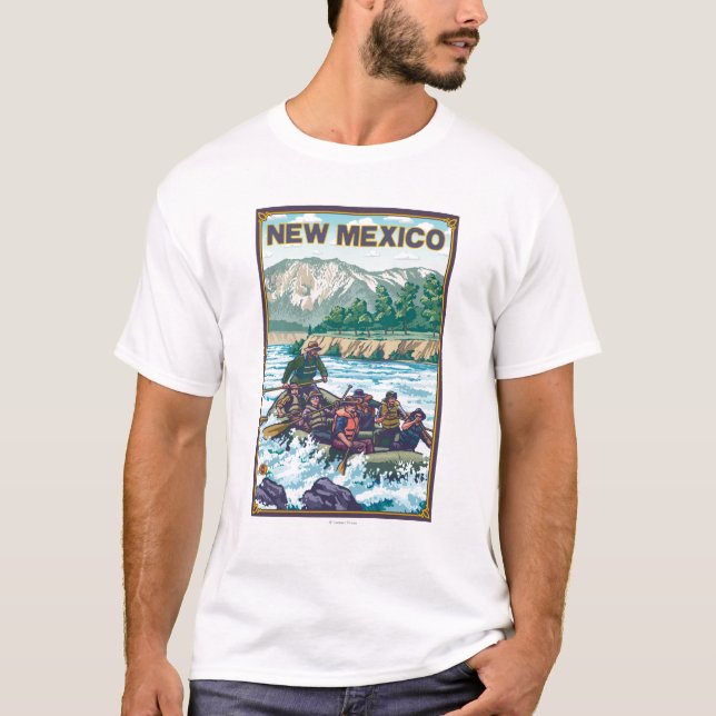 Flod RaftingNew Mexico T Shirt (Framsida)