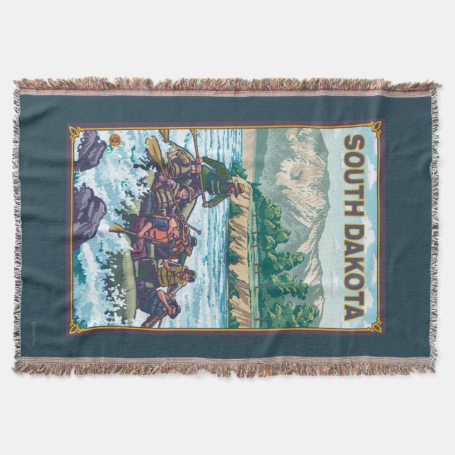 Flod RaftingSouth Dakota Mysfilt (Framsidan)