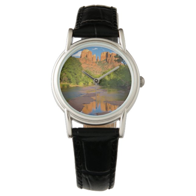 Flod vid Red Rock Crossing, Arizona Armbandsur (Framsida)