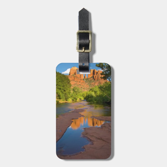 Flod vid Red Rock Crossing, Arizona Bagagebricka (Vertikal Framsida)