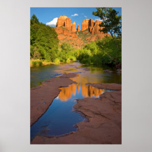 Flod vid Red Rock Crossing, Arizona Poster