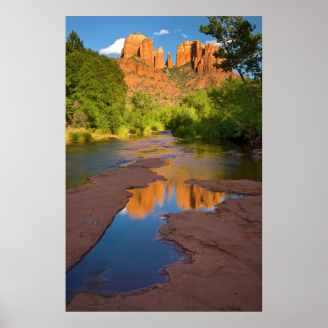 Flod vid Red Rock Crossing, Arizona Poster (Framsidan)