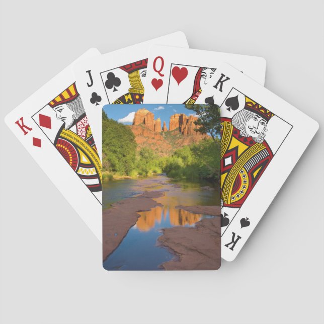 Flod vid Red Rock Crossing, Arizona Spelkort (Baksidan)