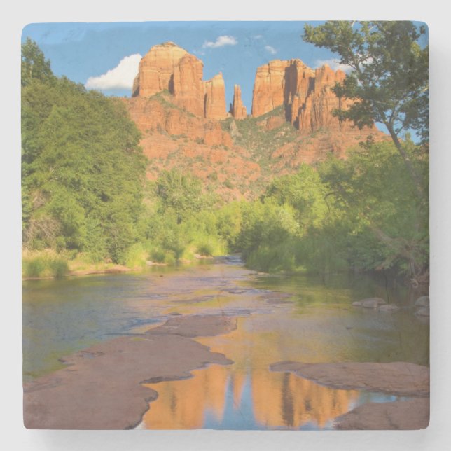 Flod vid Red Rock Crossing, Arizona Stenunderlägg (Framsidan)