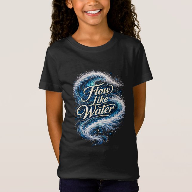 Flöda som vatten t shirt (Framsida)