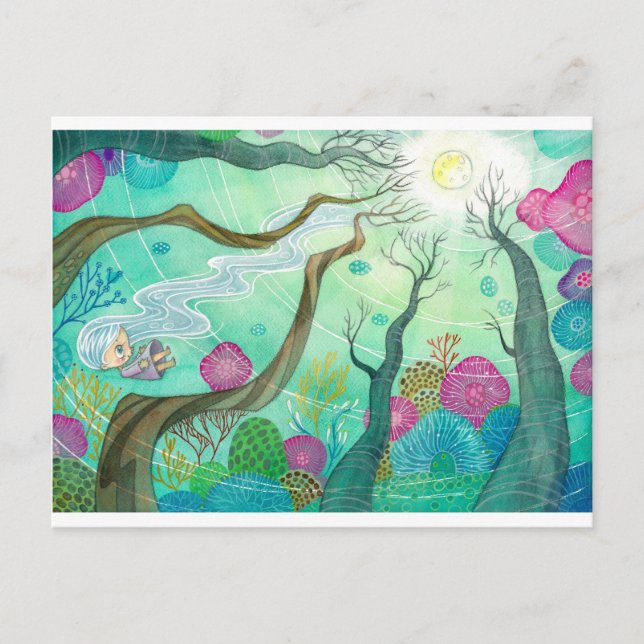 Flöda som vatten vykort (Framsida)