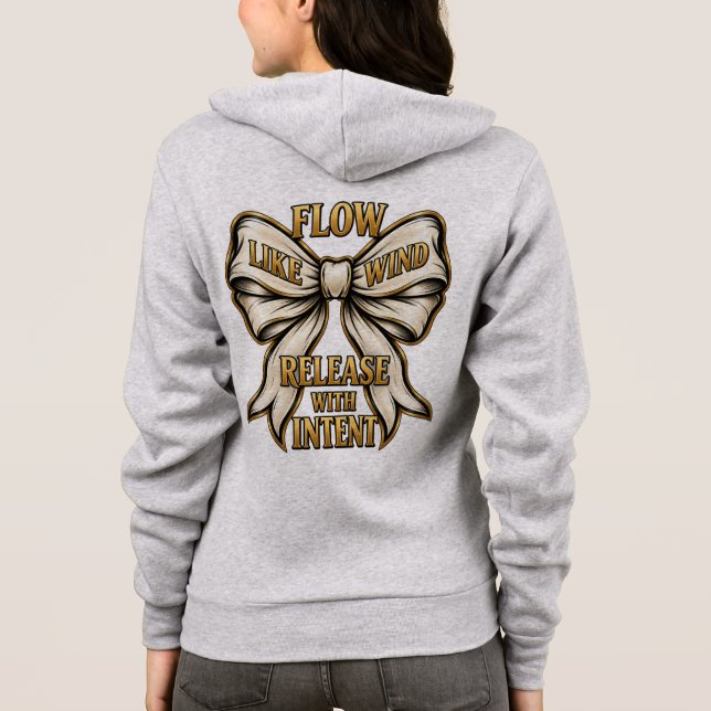 Flöda som vind släpp med intention Grafik  T Shirt (Baksida)
