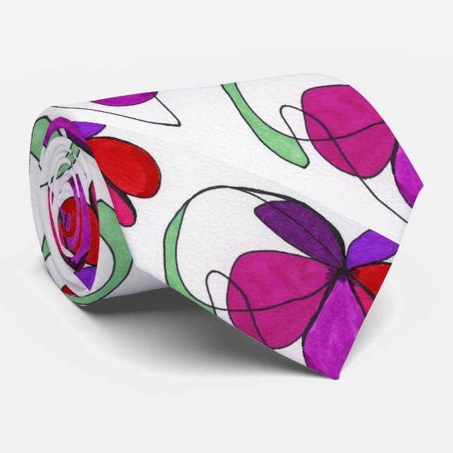 "FLODance" Abstract Design Tie Slips (Rullad)