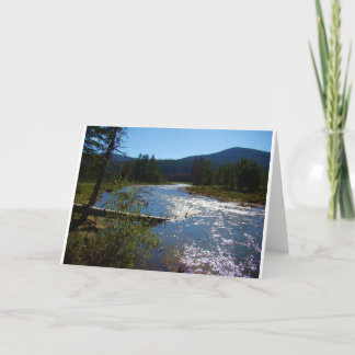 Flödande flodColorado tomt kort