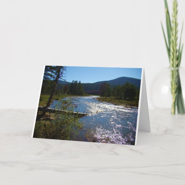Flödande flodColorado tomt kort (Framsida)