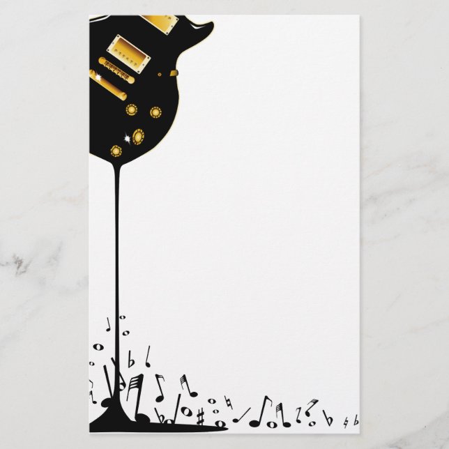 Flödande musik brevpapper (Framsida)