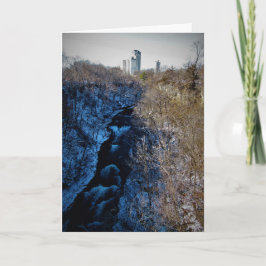 "Flödar iväg!" Julkort Kort