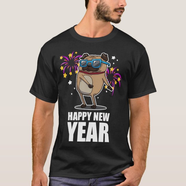 flödat mops t shirt (Framsida)