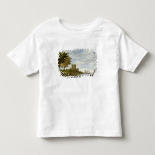 Flodbred flodmynning med ett slott t shirt