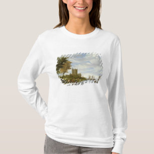 Flodbred flodmynning med ett slott tee shirt