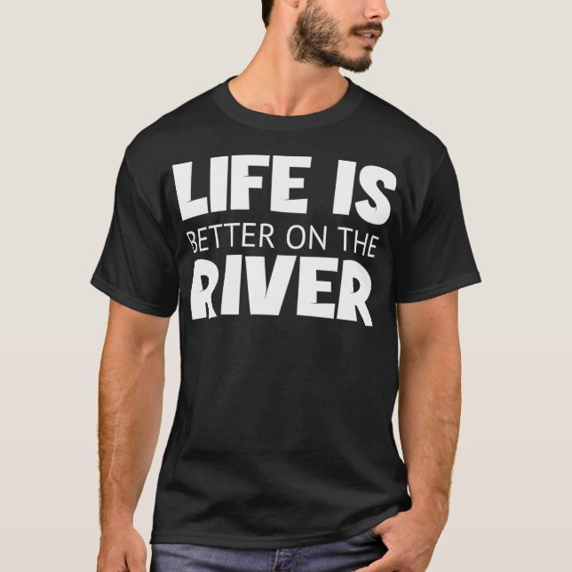 Flodcitat och Ord Life är bättre på T Shirt (Framsida)