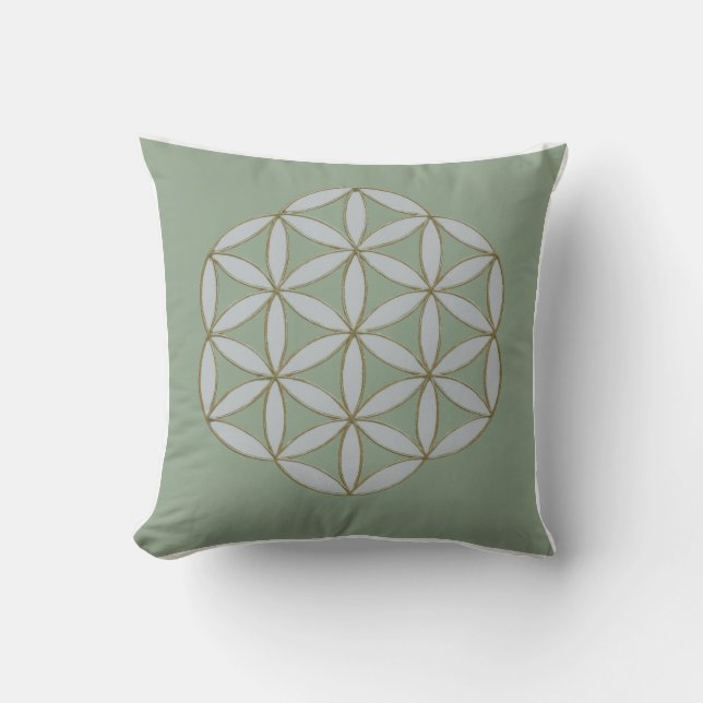 Flöde av Life Geometric Mönster Pillow Kudde (Framsida)