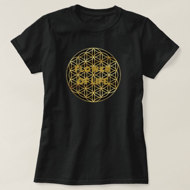 Flöde av Life Guld Logotyp T-Shirt (Design framsida)