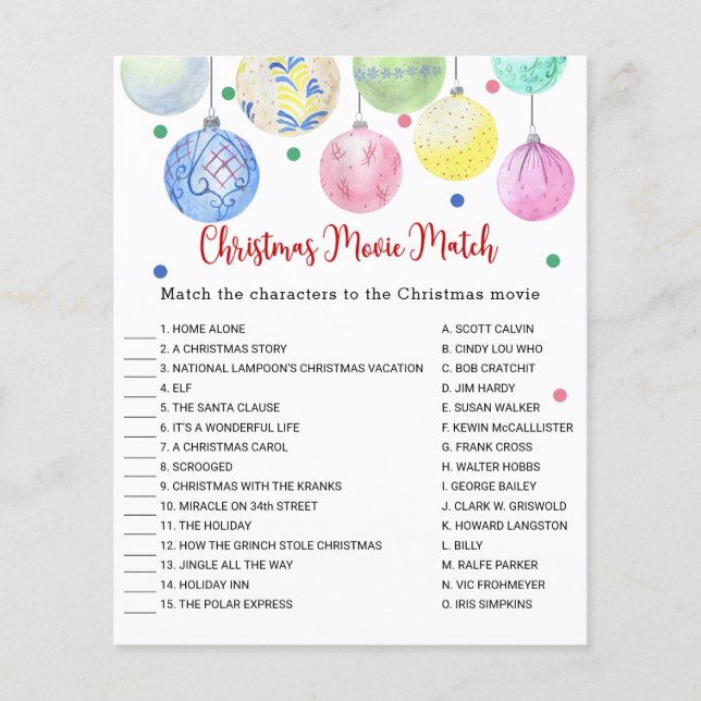 Flöde för jullägermatchning av spelkort flygblad (Framsidan)