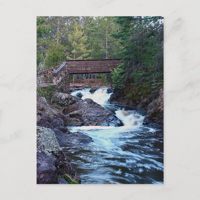 Flöde från bryggan vykort (Framsida)