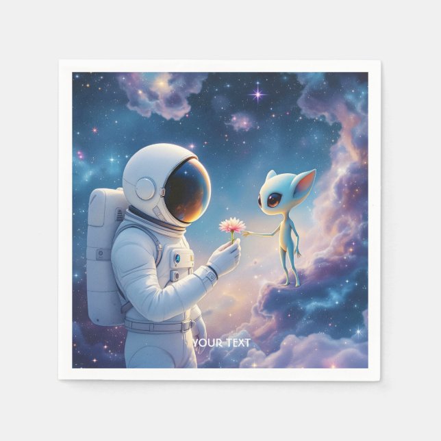 Flöde från Fantasy Cute Astronaut Space Pappersservett (Framsidan)