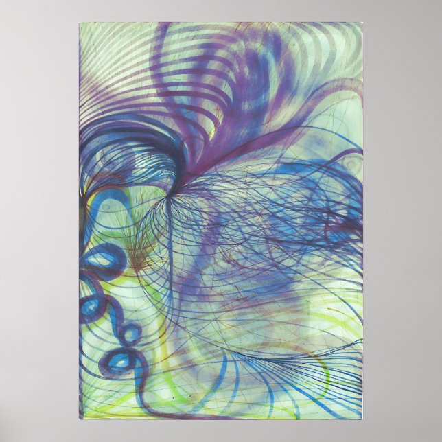 Flöde från Samuel Warrand av Georgiana Houghton Po Poster (Framsidan)