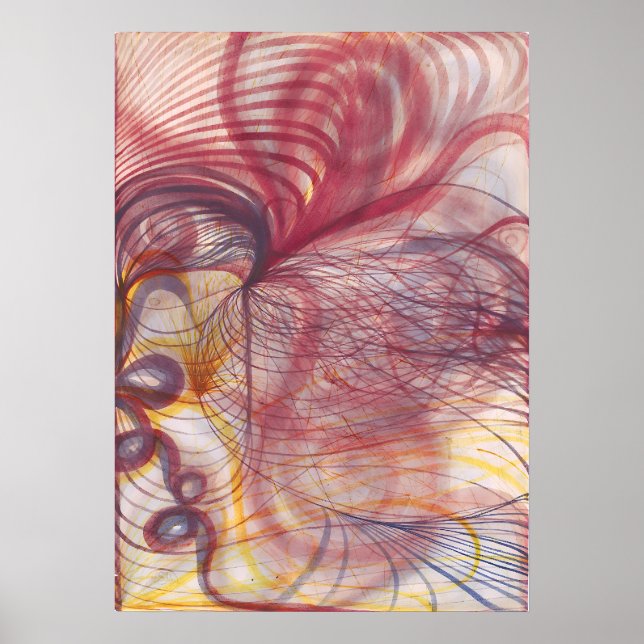 Flöde från Samuel Warrand av Georgiana Houghton Poster (Framsidan)