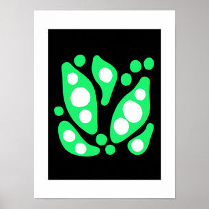 Flöde i abstrakten Organic forms Poster