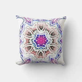 Flöde i gips struktur, mjuk skugga på vitt kudde