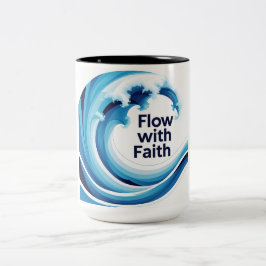 Flöde med Faith Två-Tonad Mugg