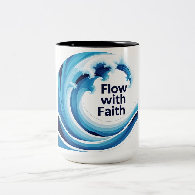 Flöde med Faith Två-Tonad Mugg (Center)