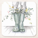 Flöde och tillväxt II Underlägg Papper Kvadrat<br><div class="desc">Flöde och tillväxt II av Jennifer Paxton Parker</div>