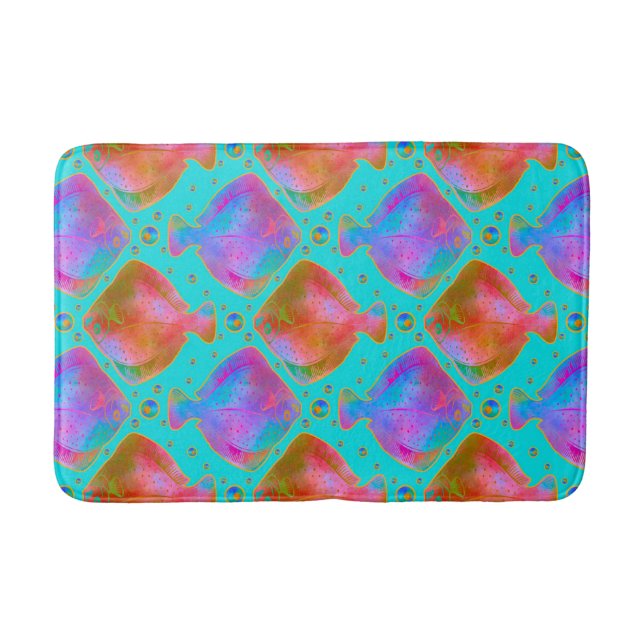 Flöde om i Tropical Sten Bassäng Badrumsmatta (Framsidan)