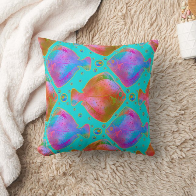 Flöde om i Tropical Sten Bassäng Kudde (Filt)