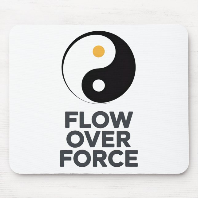Flöde Över Kraft Yin Yang Yoga Lance Kläder _2  Musmatta (Framsidan)