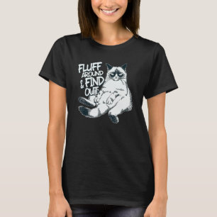 Flöde runt och ta reda på katt 1 t shirt