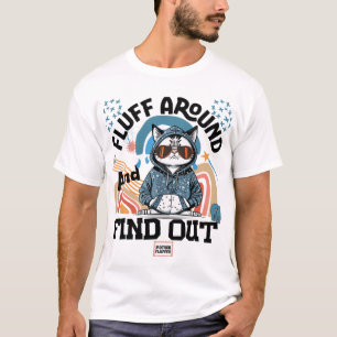 Flöde runt och ta reda på t shirt