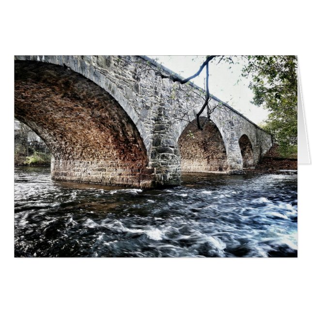 Flöde under Kor över Hälsningskort (Framsidan Horizontal)