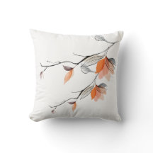 Flöde vattenfärgen Flower Gren Pillow Cover