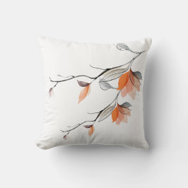 Flöde vattenfärgen Flower Gren Pillow Cover Kudde