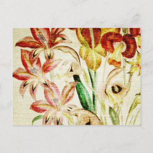 Flöde-Vintage, blomsterBouquet 5 Vykort