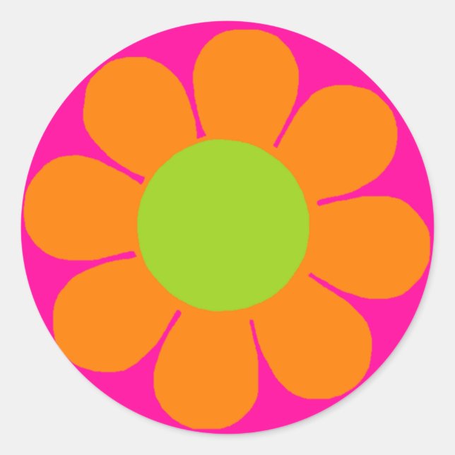 Flödeffekt Runt Klistermärke (Framsida)