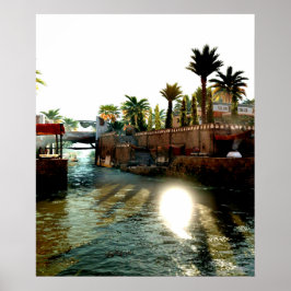 Floden Ancient egypten city Poster