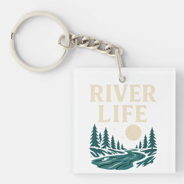 Floden är Life Acrylic Keychain (Framsidan)
